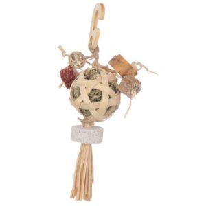 Nature Island Afro Cutie Multi Texture Hanging Small Pet Toy