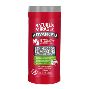 Nature's Miracle Advanced Stain & Odor Eliminating Wipes For Dogs & Cats 30 Pack