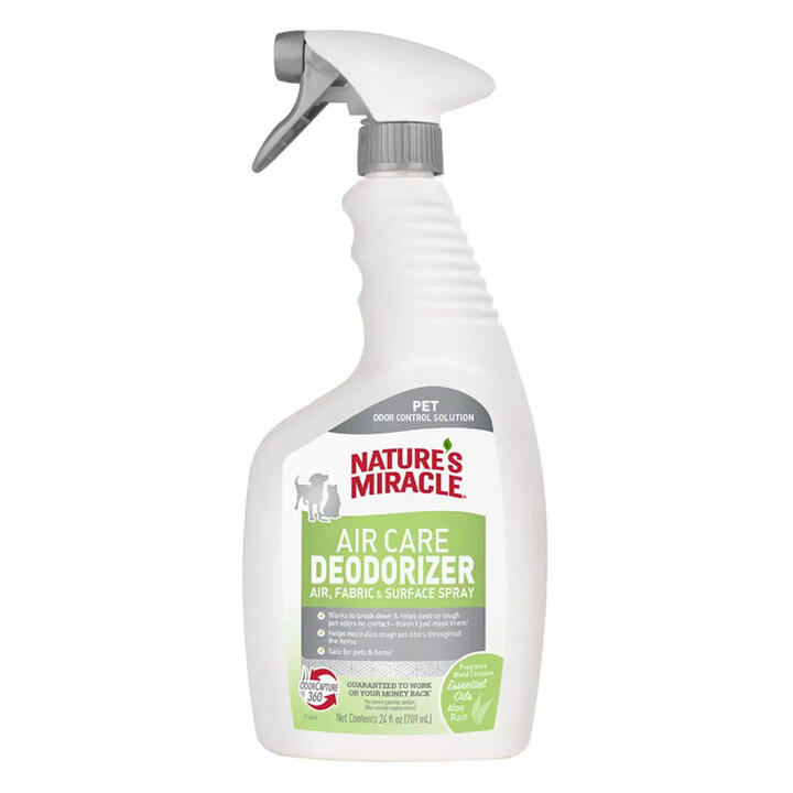 Nature's Miracle Air Care Deodorizer Air, Fabric And Surface Spray - Aloe Rain Scent 709 Ml