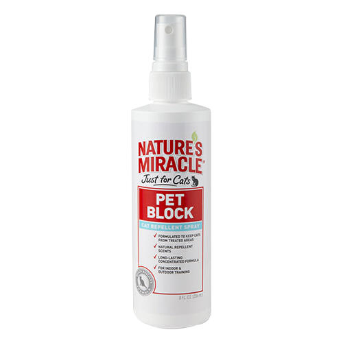 Nature's Miracle Pet Block Repellent Spray For Cats 236 Ml
