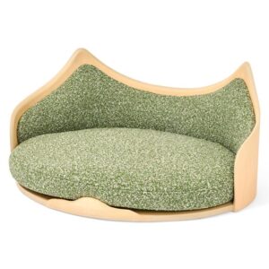 Nujiao Natural Wooden Bed For Cats And Dogs