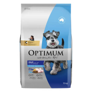 Optimum Adult Toy/Small Breeds With Chicken, Vegetable & Rice Dry Dog Food 15 Kg