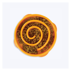 Outward Hound Fun Feeder Slo Bowl For Dogs - Orange 1 X Mini