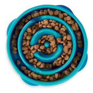 Outward Hound Fun Feeder Slo Bowl For Dogs - Teal 1 X Mini