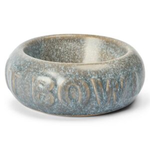Paws For Life Bubble Ceramic Pet Bowl Grey