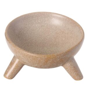Paws For Life Elevated Ceramic Pet Bowl Natural