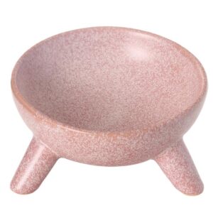Paws For Life Elevated Ceramic Pet Bowl Pink