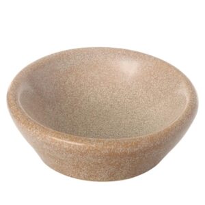 Paws For Life Ergonomic Ceramic Pet Bowl Natural
