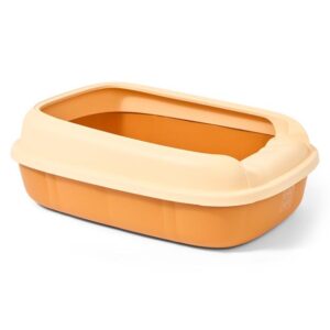 Paws For Life Extra Large Cat Litter Box Patterened Brown