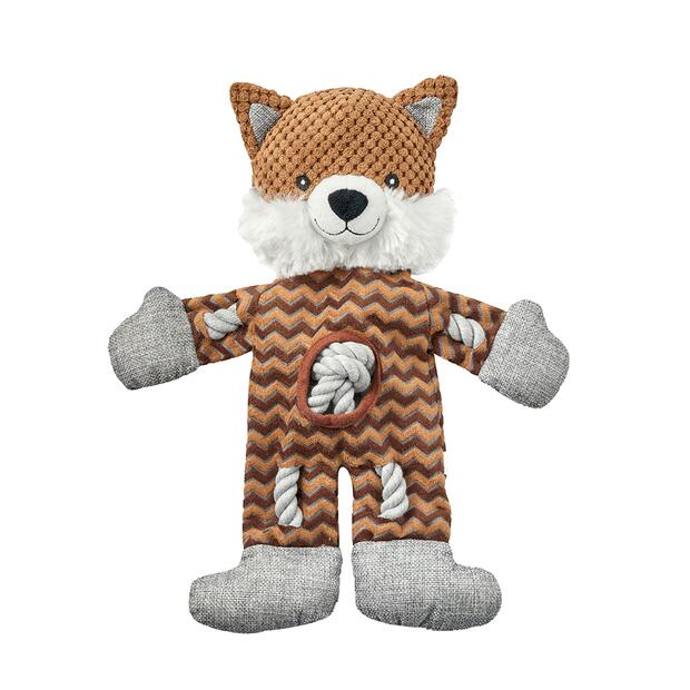 Paws For Life Fox Dog Toy With Rope Inside