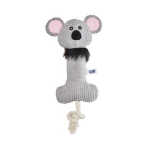Paws For Life Koala With Rope And Squeaker Plush Dog Toy