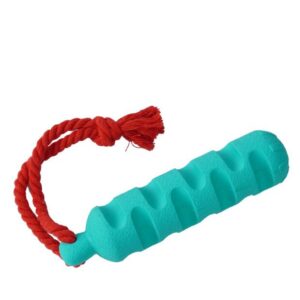 Paws For Life Natural Rubber Roller Stick With Rope Toy