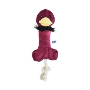 Paws For Life Platypus With Rope And Squeaker Plush Dog Toy