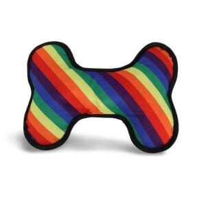 Paws For Life Rainbow Durable Plush Dog Toy