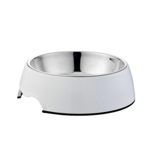 Paws For Life Weighted Non Slip Dog Bowl White