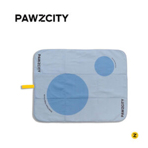 Pawzcity Waterproof Travel Mat Miami Blue 1 Pack