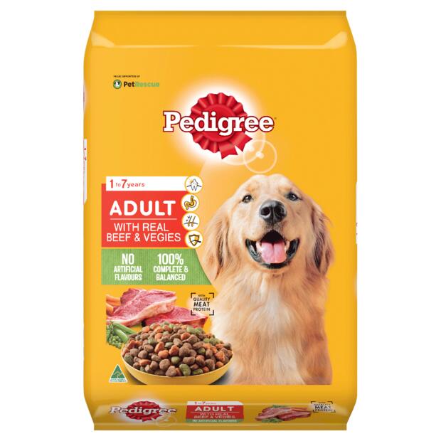 Pedigree Adult Dry Dog Food Real Beef And Vegies