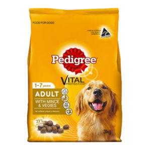 Pedigree Adult Dry Dog Food With Mince & Veggies 3 Kg
