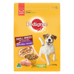 Pedigree Small Breed Adult Dry Dog Food Real Chicken 2.5 Kg