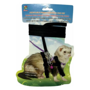 Percell Ferret Harness - Black 1 Pack