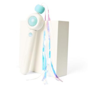 Pet Gravity Retractable Cat Wand Blue