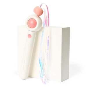 Pet Gravity Retractable Cat Wand With Laser Pink