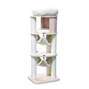 Petsbelle Halfair Solid Wood Cat Tree