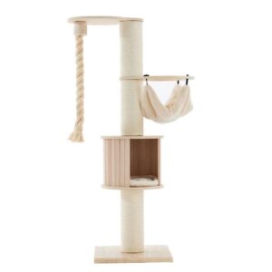 Petsbelle Solacesolid Wood Cat Tree