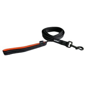 Petset Slim Line Active Dog Lead Black and Orange Medium