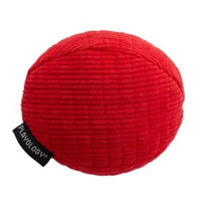 Playology Plush Ball Squeaky Dog Toy Beef