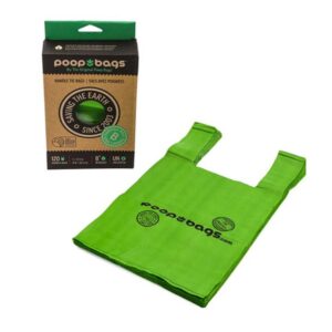 Poop Bags Handle Tie 120 Count Recycled 1 Pack