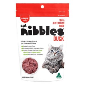 Prime Pantry Nibbles Spt Single Protein Duck Treats For Cats 40 Gm 1 Pack
