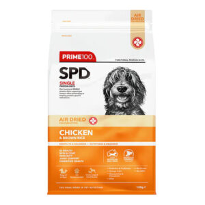 Prime100 Spd Single Protein Diets Air Dried Chicken & Brown Rice All Life Stages Dry Dog Food 120 Gm