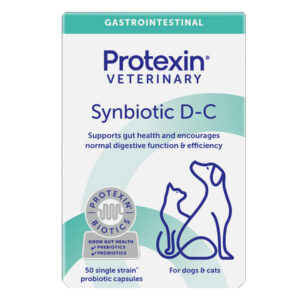 Protexin Synbiotic D-C Probiotic & Prebiotic Capsules For Dogs And Cats 50 Capsules