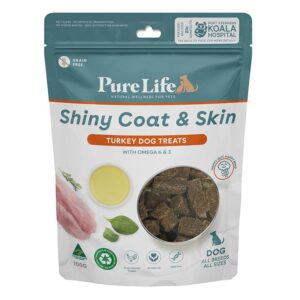 Pure Life Shiny Coat & Skin Turkey Dog Treats 100 Gm