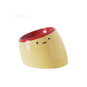 Purroom Elevated Chick Ceramic Pet Bowl - Tilted 1 Pack