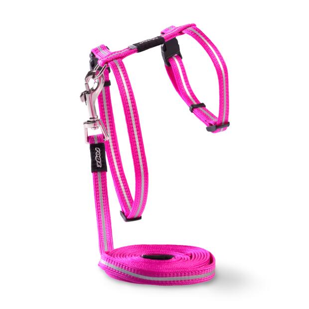Rogz Alleycat Harness Lead Pink