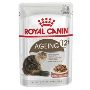 Royal Canin Ageing 12 Plus Gravy Senior Wet Cat Food Pouches