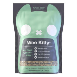 Rufus & Coco Wee Kitty Eco Plant Clumping Cat Litter 2 Kg