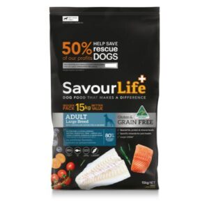 SavourLife Grain Free Large Breed Adult Ocean Fish Dog Food 15kg