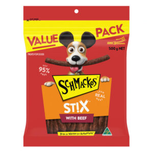 Schmackos Stix With Beef Lean Real Meat Dog Treats 500 Gm