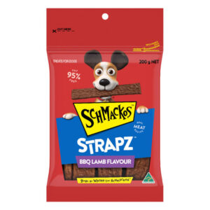 Schmackos Strapz Bbq Lamb Flavour Real Meat Recipe Dog Treats 200 Gm