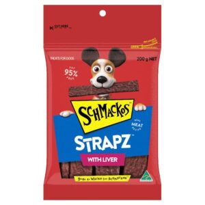 Schmackos Strapz Dog Treat Liver