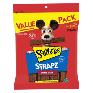 Schmackos Strapz With Beef Real Meat Recipe Dog Treats 500 Gm