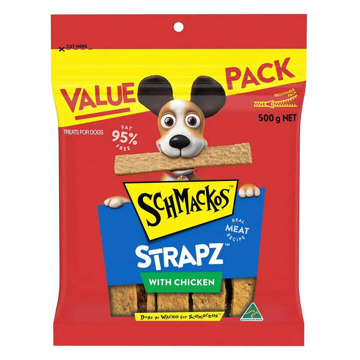 Schmackos Strapz With Chicken Real Meat Recipe Dog Treats 500 Gm