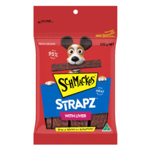 Schmackos Strapz With Liver Real Meat Recipe Dog Treats 200 Gm