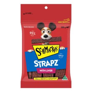 Schmackos Strapz with Liver 200g
