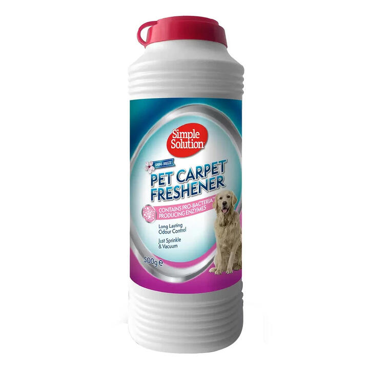 Simple Solution Pet Carpet Freshener Spring Breeze Powder For Dogs 500 Gm