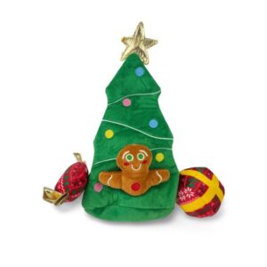 Snuggle Friends Burrowing Christmas Tree Set Dog Toy