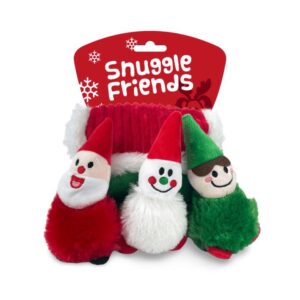 Snuggle Friends Christmas Burrowing Santa House Set Dog Toy